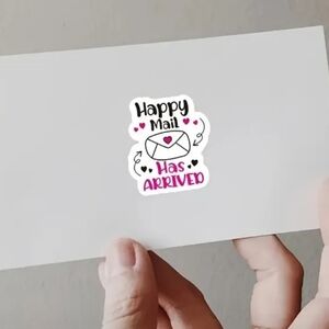 100 Happy Mail Has Arrived Stickers